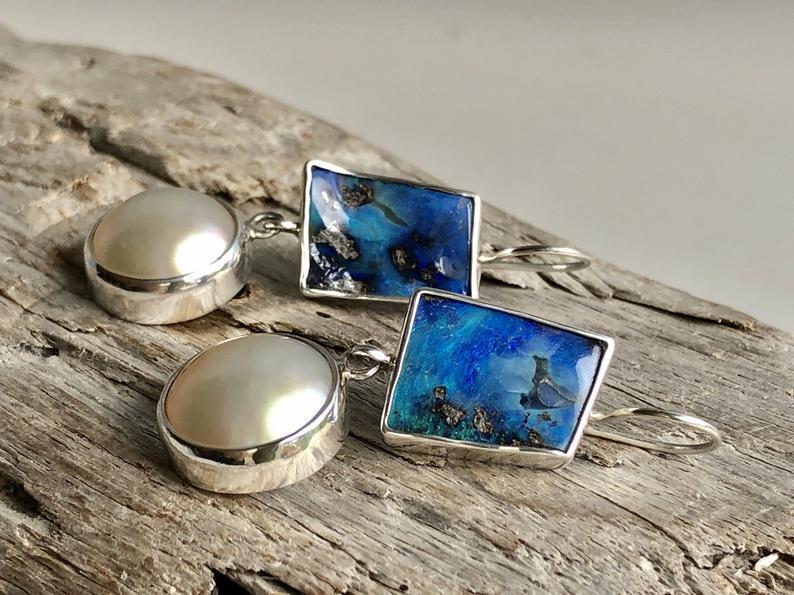 Delicate Artisan Pearl Earring