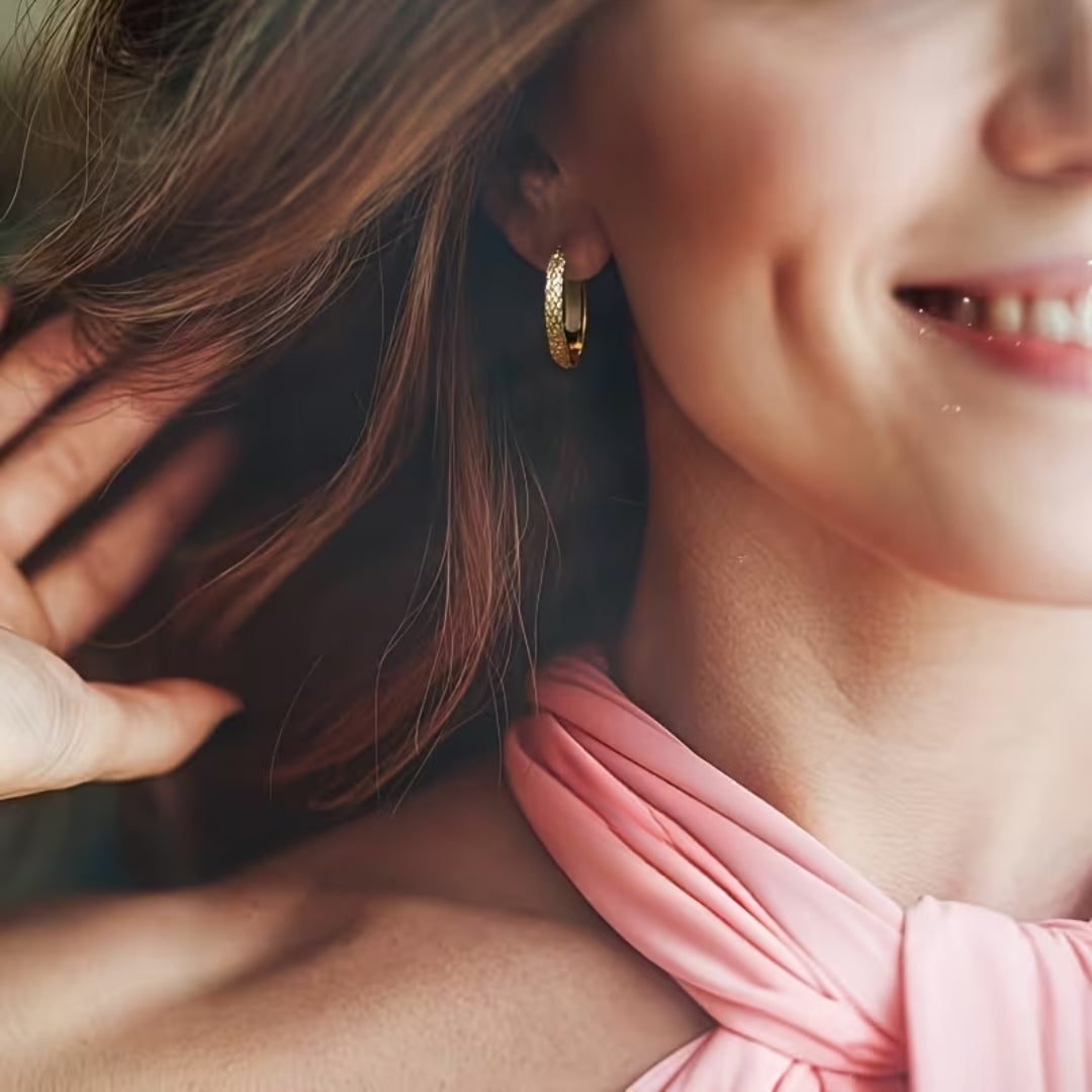Beautiful Gold Earring with Unique Style