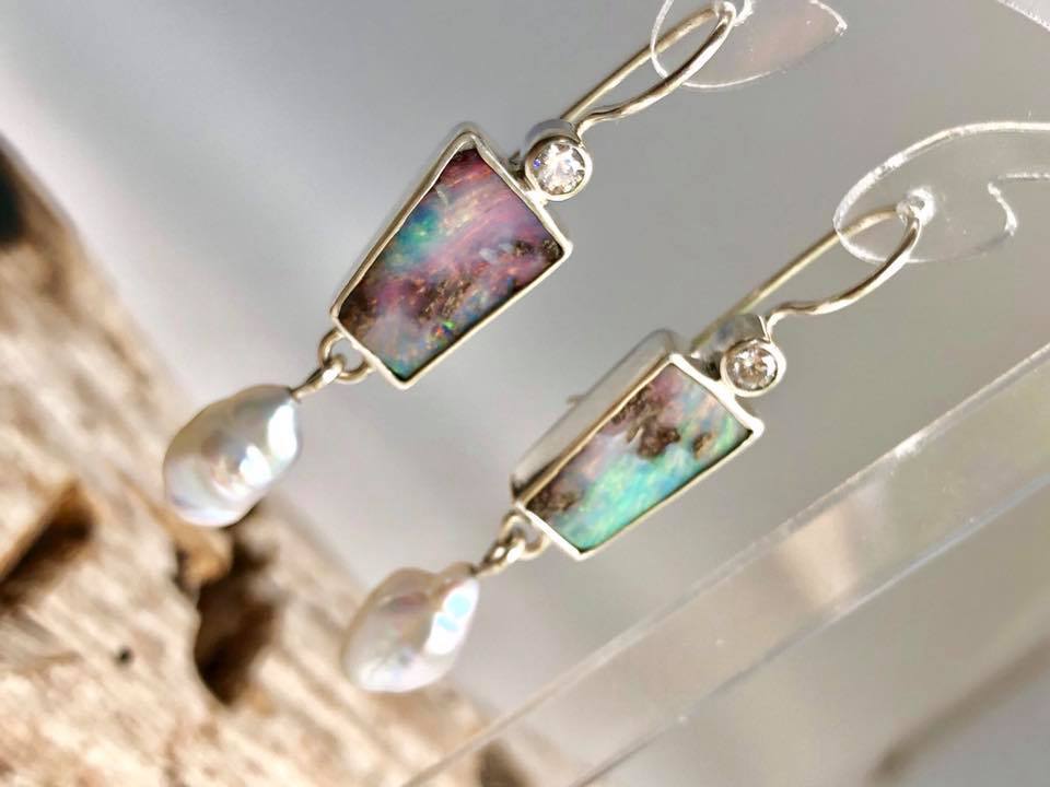 Delicate Artisan Pearl Earring