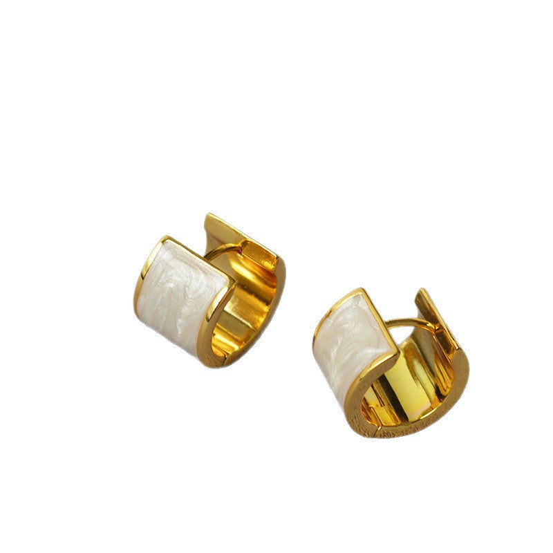 Vintage Handmade Gold Earring