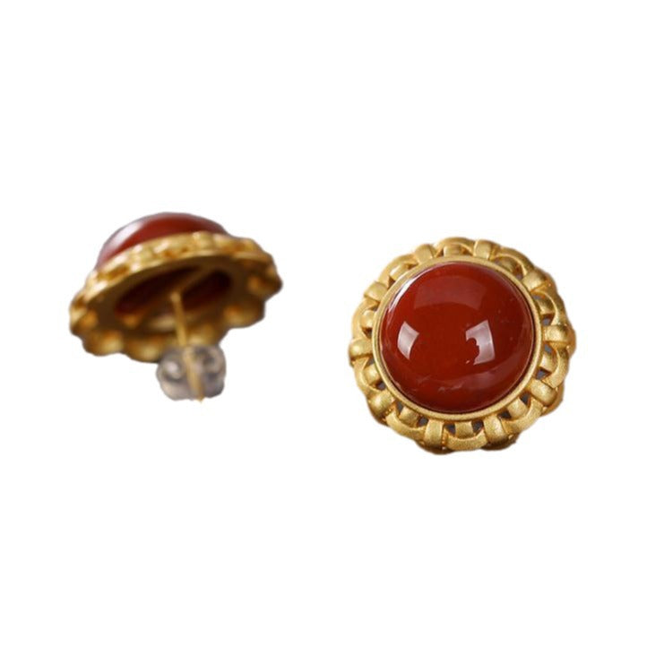 Vintage Handmade Gold Earring