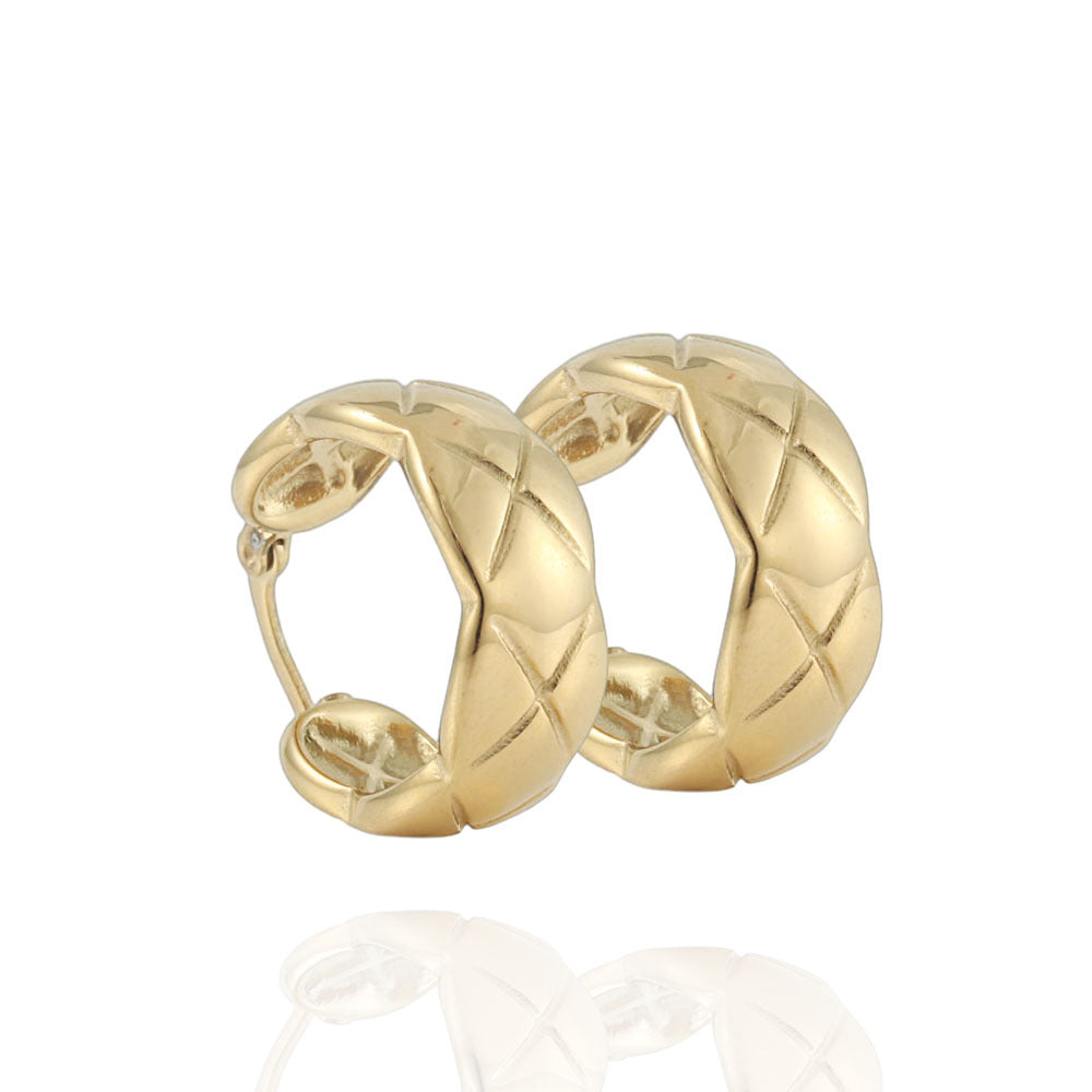 Delicate Artisan Gold Earring