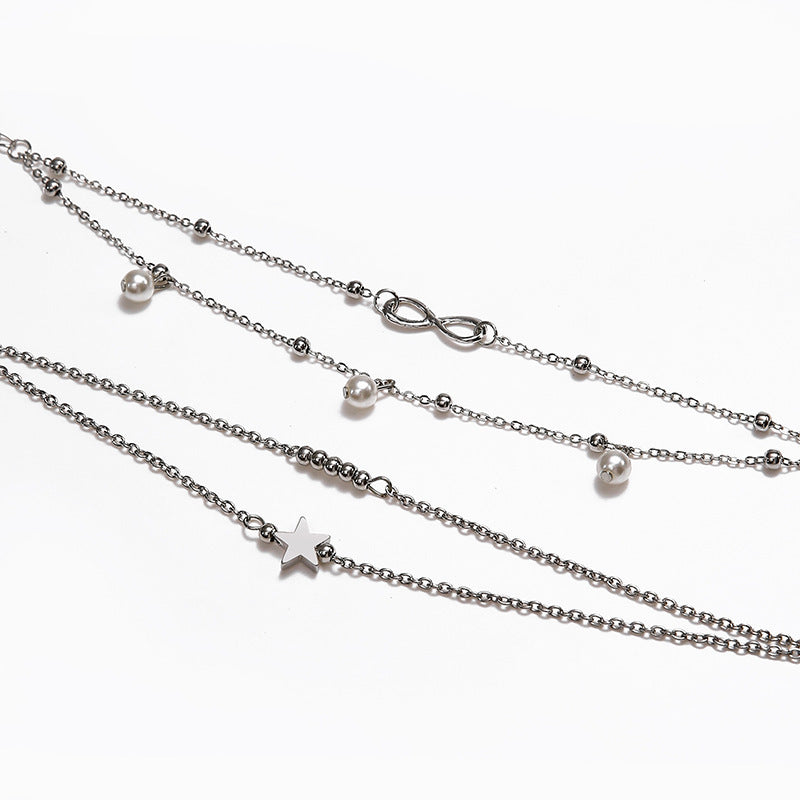 Delicate Artisan Pearl Anklet