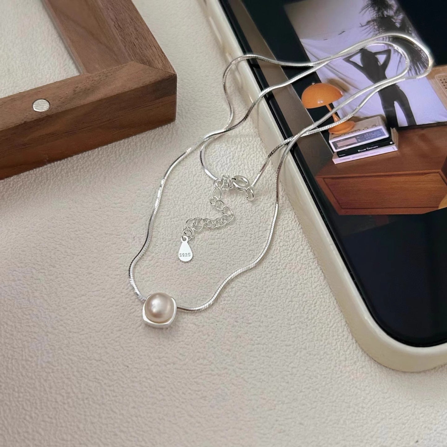 Delicate Artisan Pearl Necklace