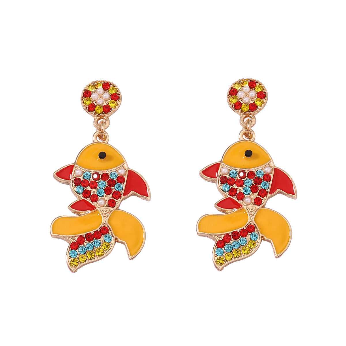 Delicate Artisan Gold Earring