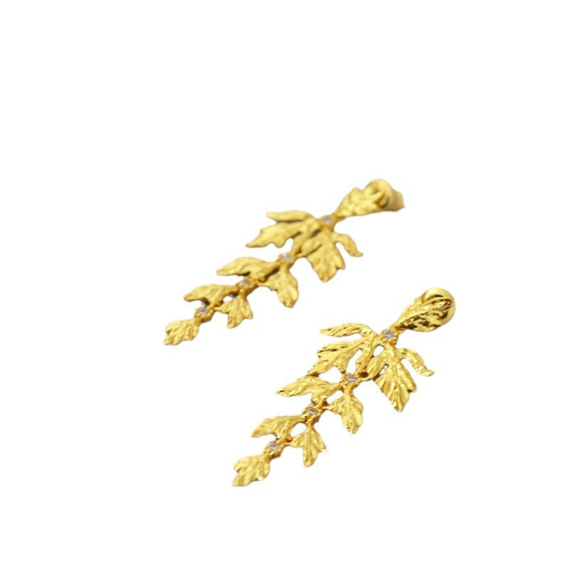 Vintage Handmade Gold Earring