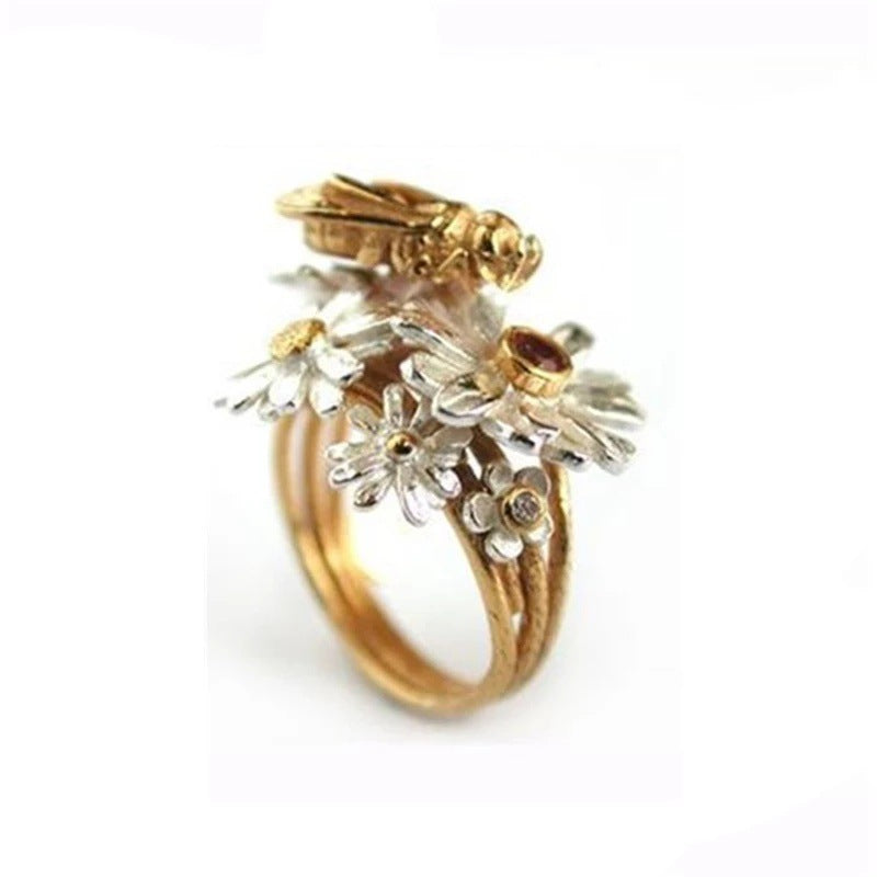 Delicate Artisan Gold Ring
