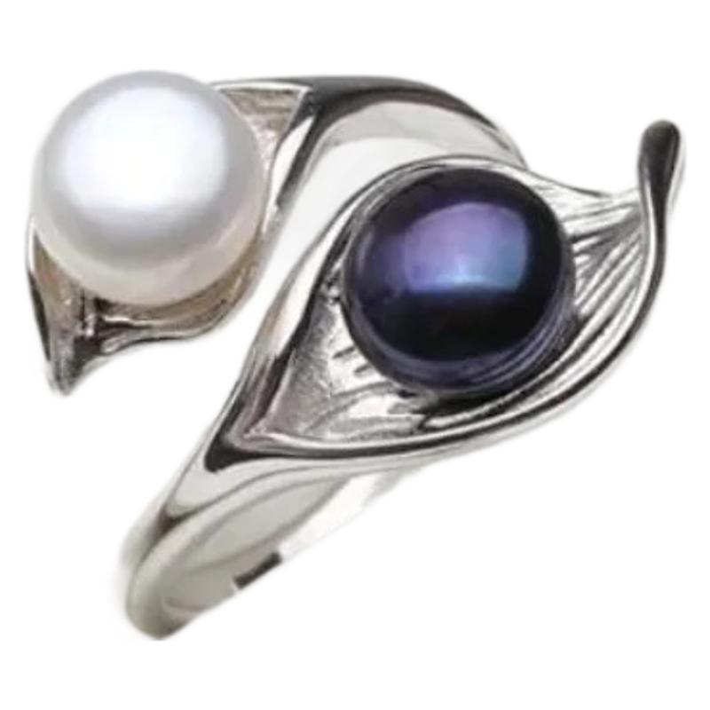 Delicate Artisan Pearl Ring