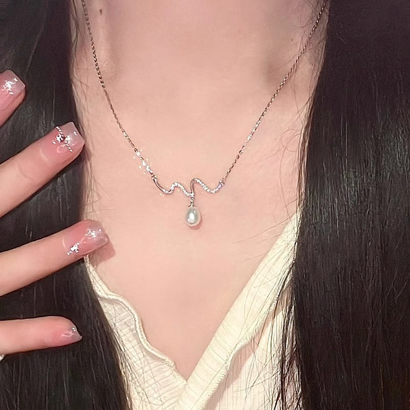 Delicate Artisan Pearl Necklace