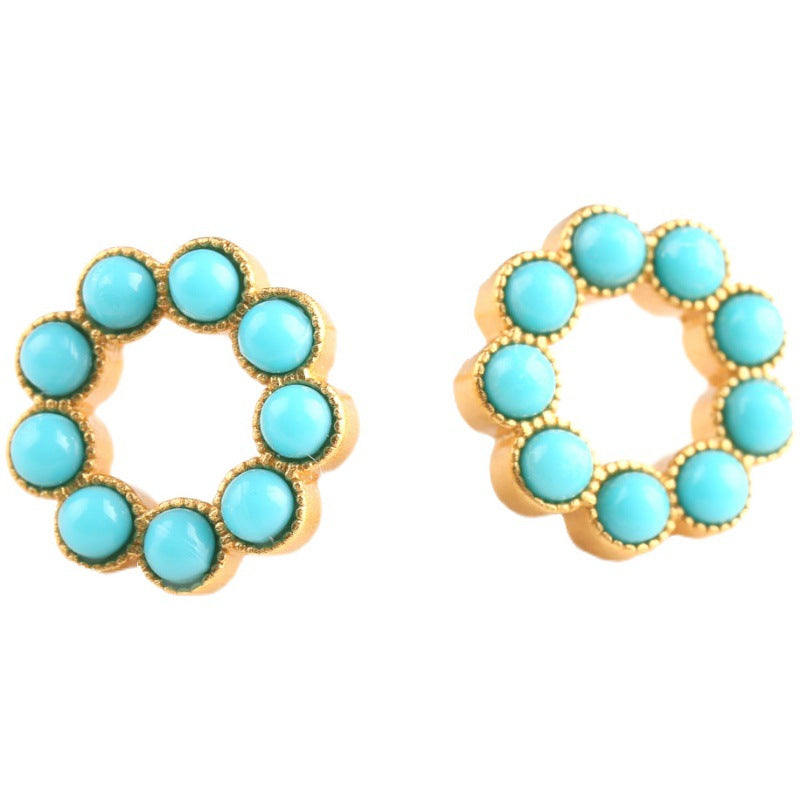 Vintage Handmade Gold Earring