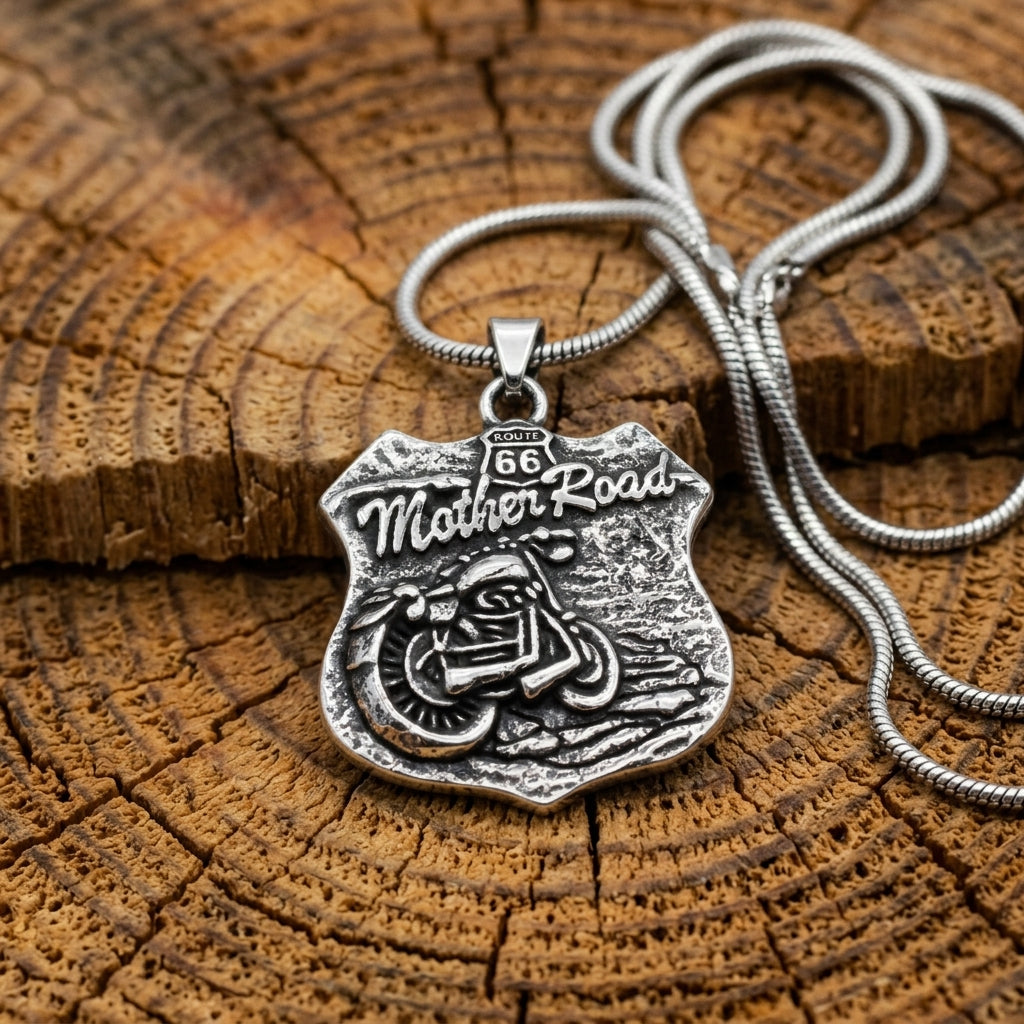 Road 66 Pendant Necklace