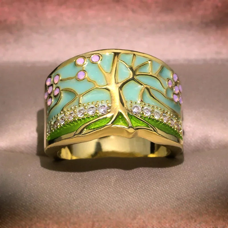 Delicate Artisan Gold Ring