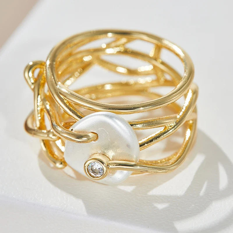 Beautiful Gold Ring with Unique Style