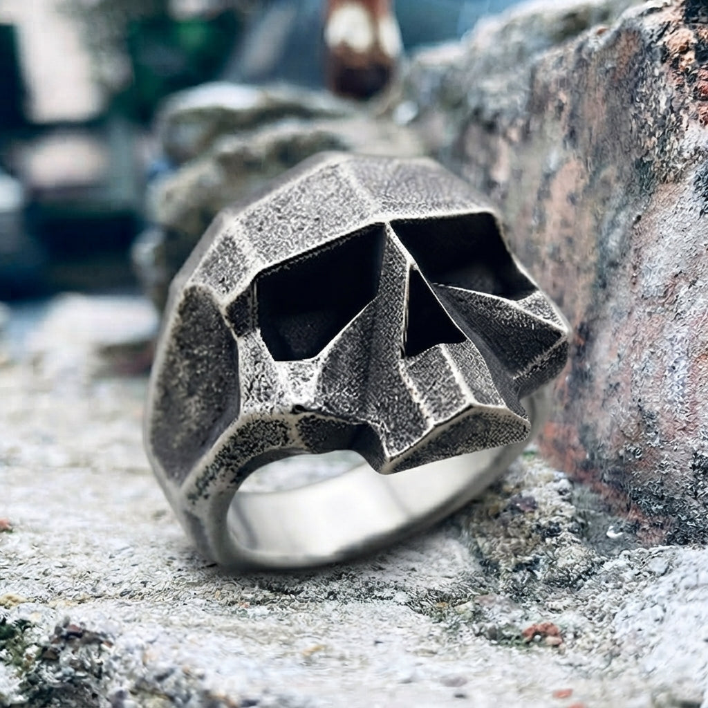 Chunky Skull Statement Ring