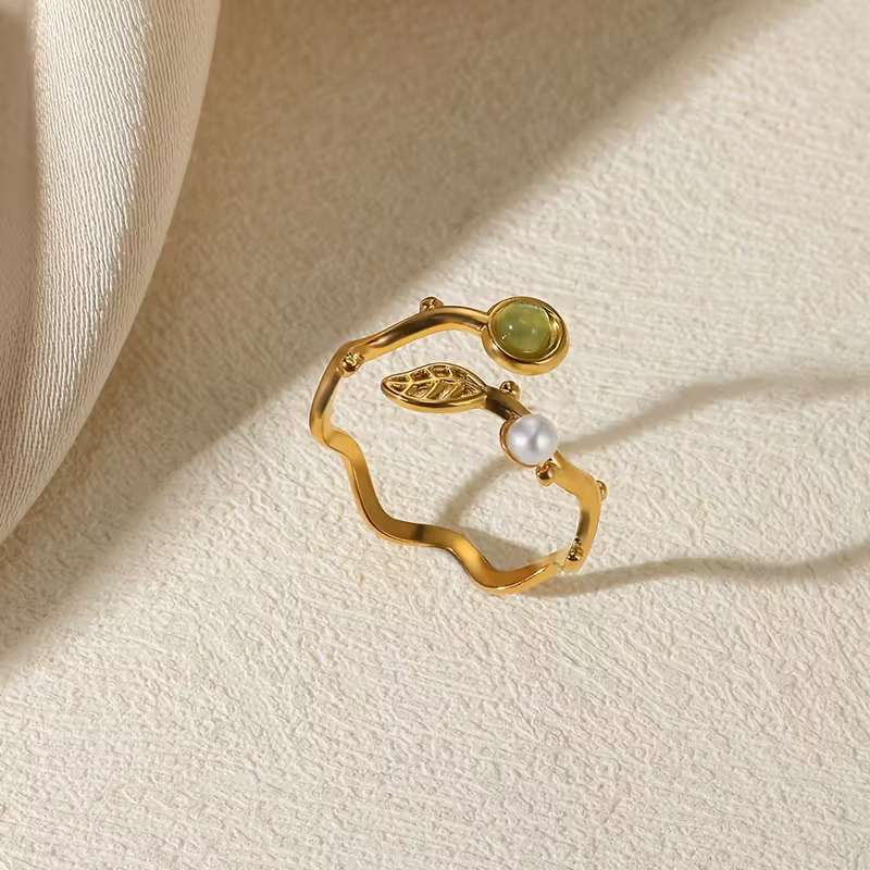 Delicate Artisan Pearl Ring