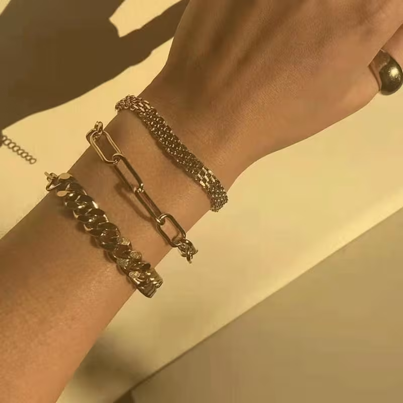Vintage Handmade Gold Bracelet