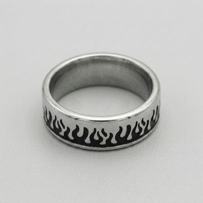 Full Wrap Fire Eternity Band Ring