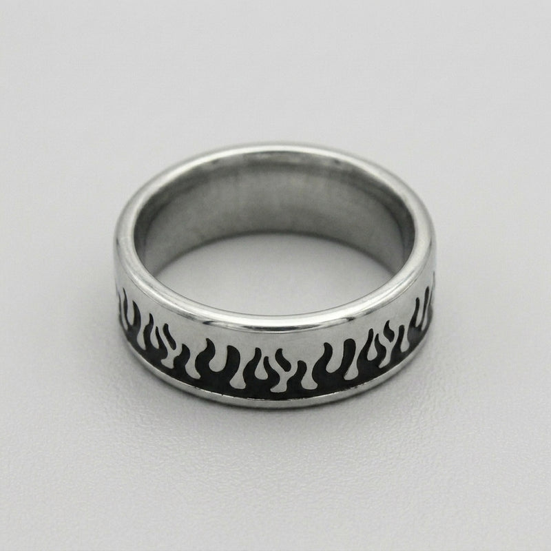 Full Wrap Fire Eternity Band Ring
