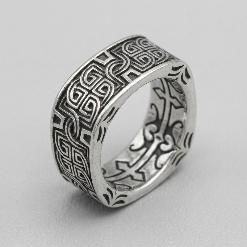 Celtic Knot Band Ring Celtic Labyrinth Band Ring
