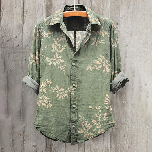 Comstylish Japanese Art Print Casual Shirt