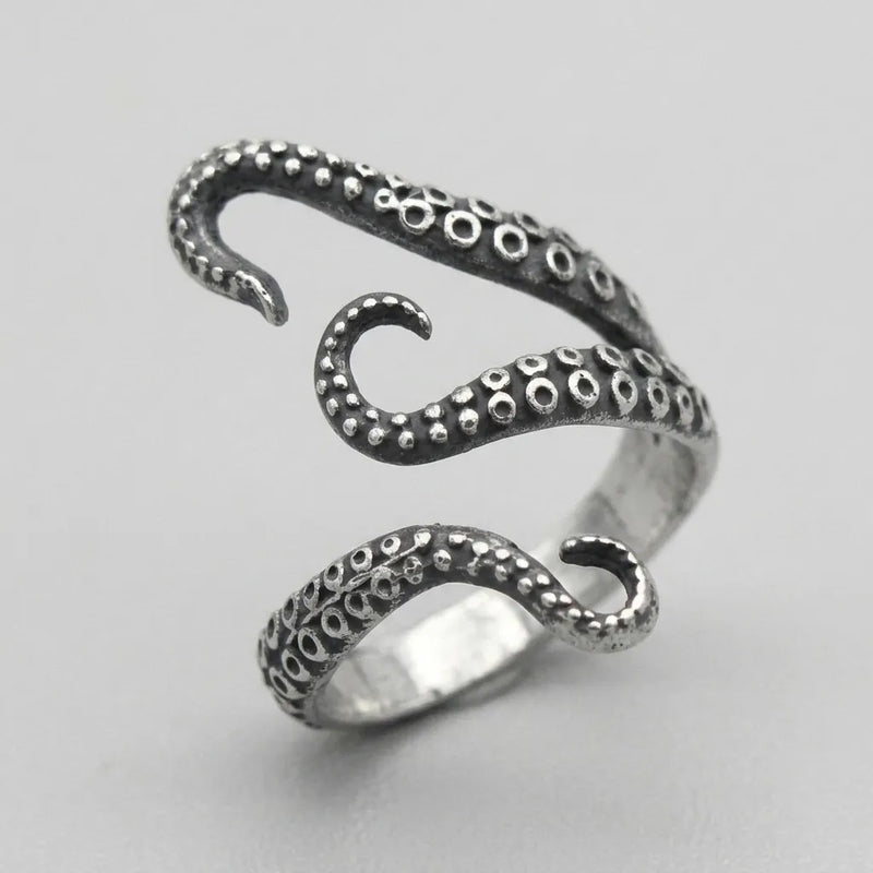 Octopus Tentacle Wrap Ring