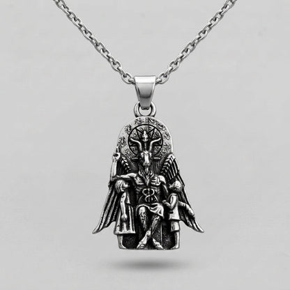 Baphomet Throne Pendant Necklace