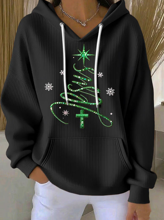 Comstylish Women's Casual Faith Christmas Hoodie
