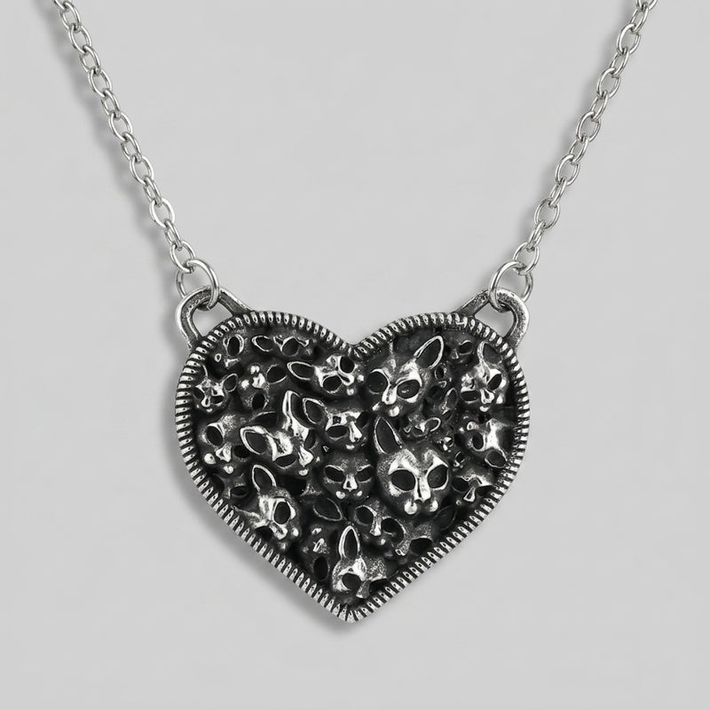 Nine Lives Heart Necklace