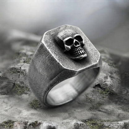 Memento Mori Signet Ring