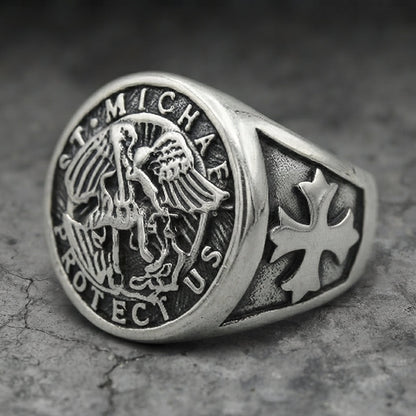 Divine Protector Signet Ring