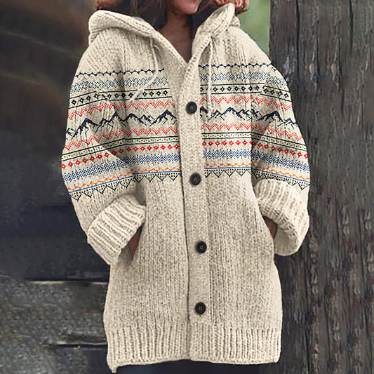 Vintage Iceberg Layered Knit Cardigan Sweater artswardrobe