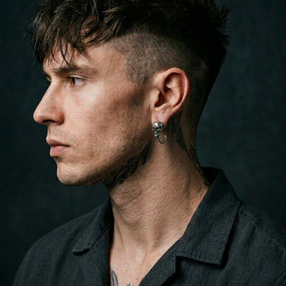 Rebel Halo Skull Earrings