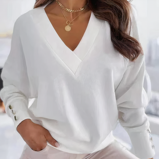Ellen® | V-neck knitted sweater