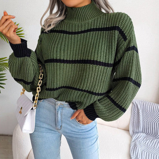 Gertrud® | Casual stretch knit turtleneck sweater