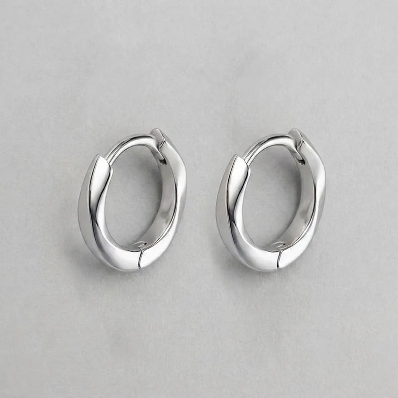 Polished Chunky Hoop Earrings