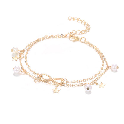 Delicate Artisan Pearl Anklet