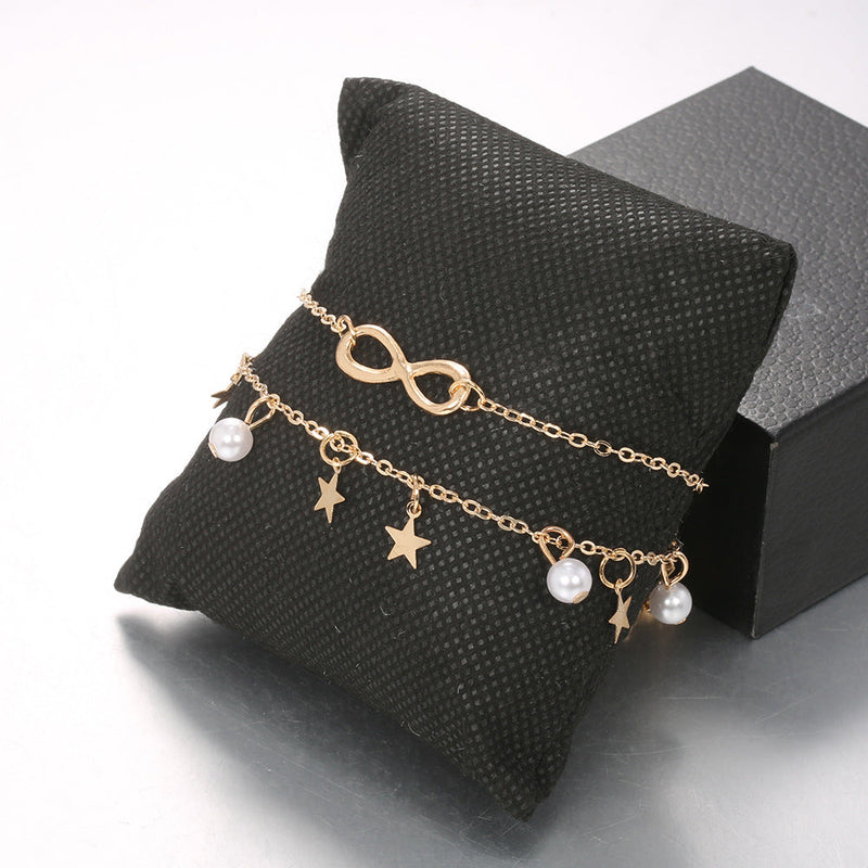 Delicate Artisan Pearl Anklet