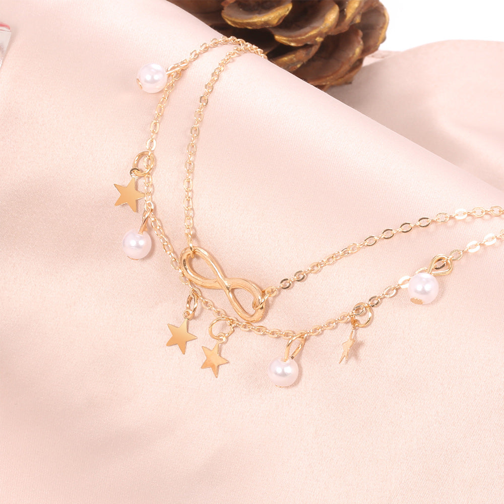 Delicate Artisan Pearl Anklet