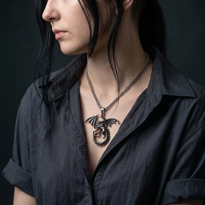 Cursed Dragon Winged Terror Necklace