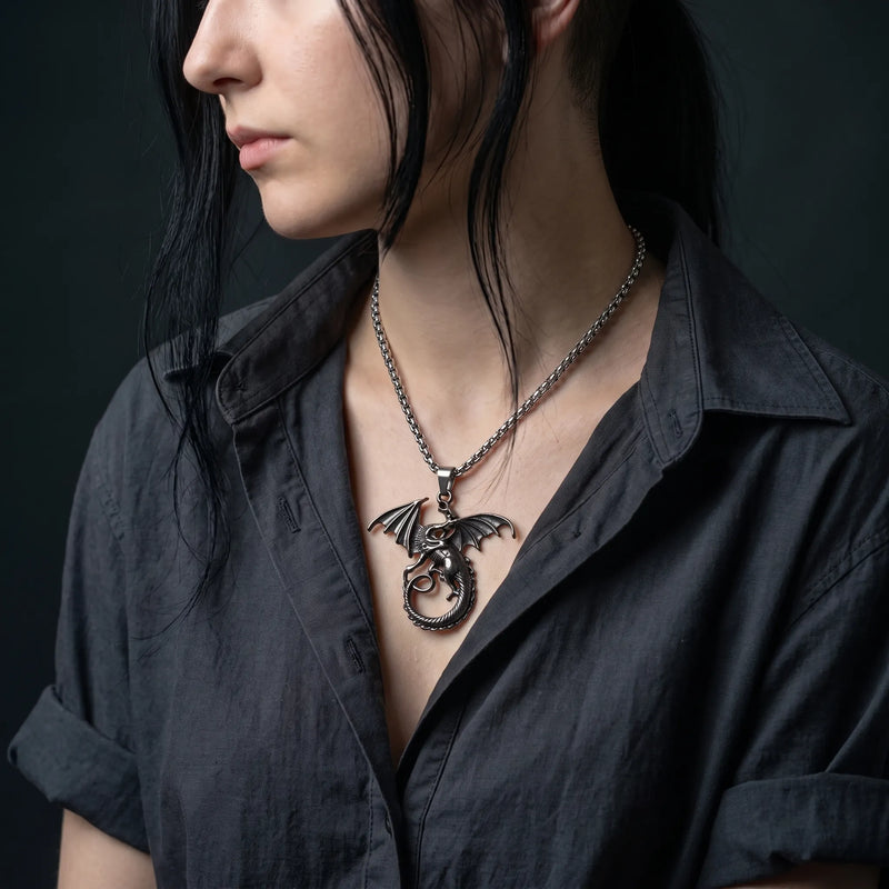 Cursed Dragon Winged Terror Necklace