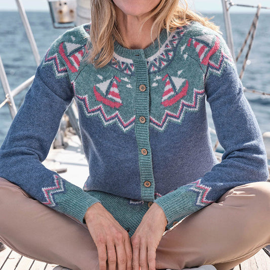 Vintage Voyager Knit Cardigan Sweater elevenforest