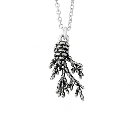 Silver Pine Necklace