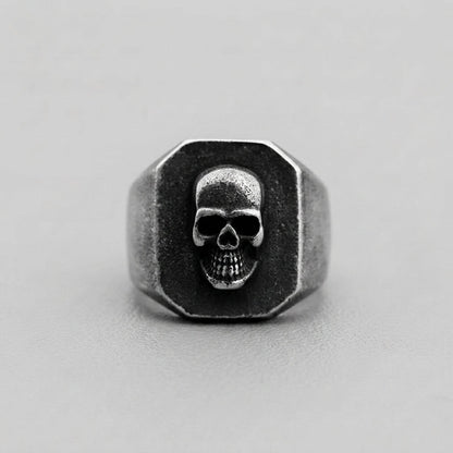 Memento Mori Signet Ring