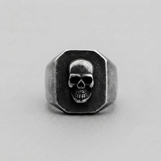 Memento Mori Signet Ring