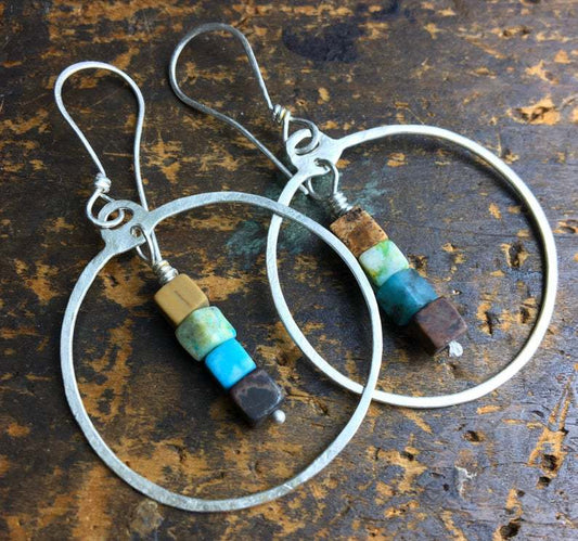 Delicate Artisan Silver Earring
