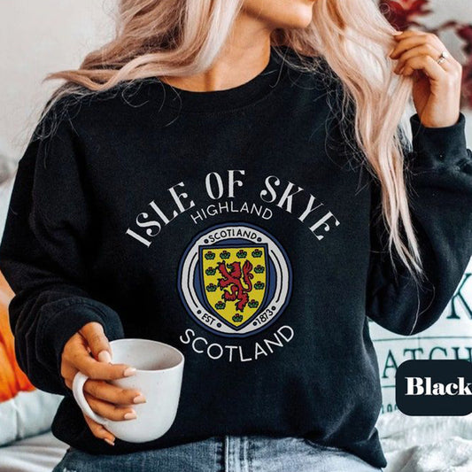 Comstylish Isle Of Skye Scottish Print Casual And Comfortable Sweatshirt