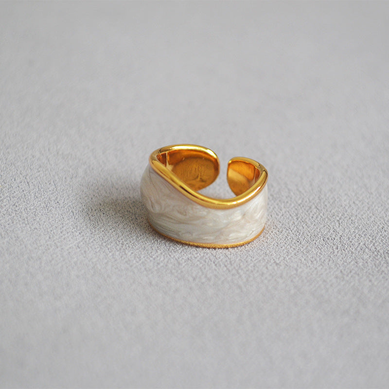 Delicate Artisan Pearl Ring