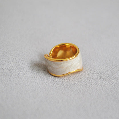 Delicate Artisan Pearl Ring