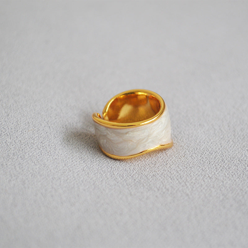 Delicate Artisan Pearl Ring