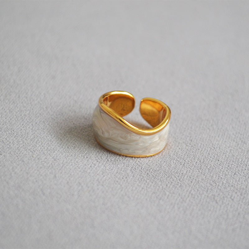 Delicate Artisan Pearl Ring